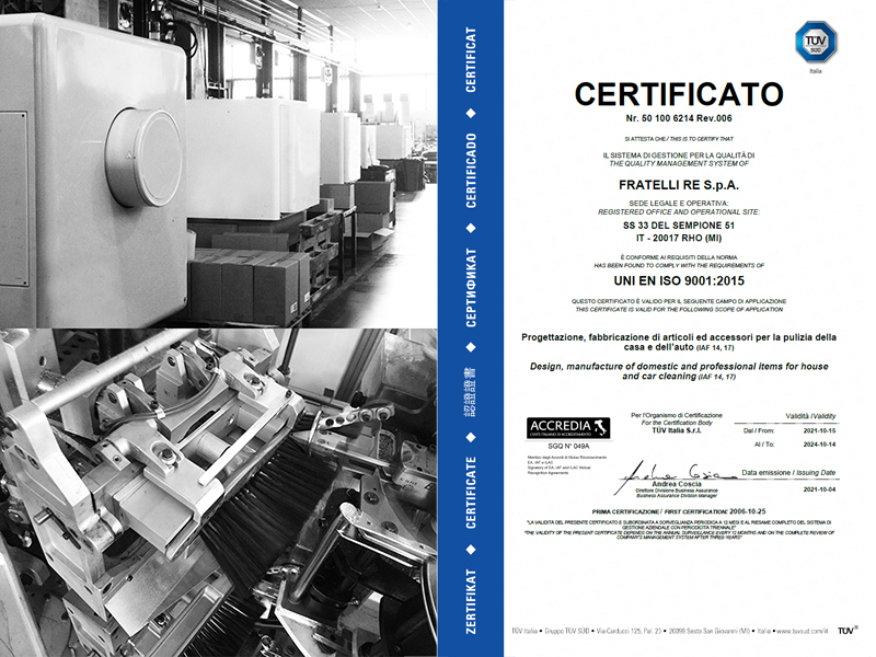 Excellence in Know-How and Certified Quality