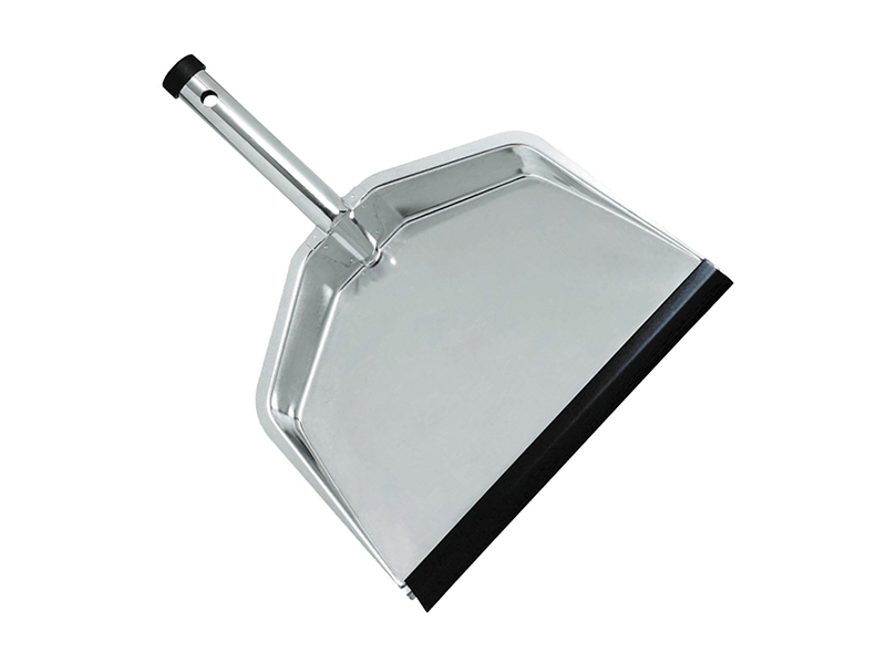 30 x 30 x 30 cm Silver Apex Steel Dustpan 