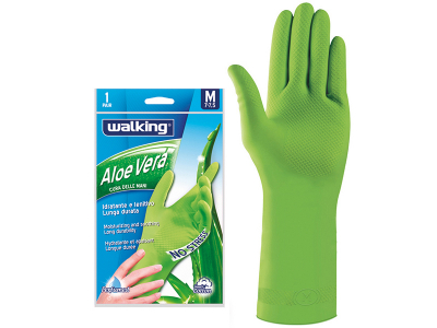 Fleece Lined Latex Aloe Gloves